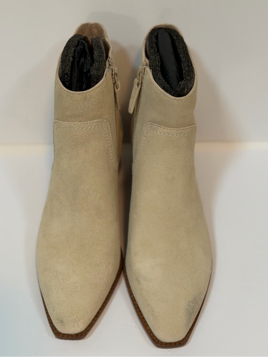 Cole Haan Shoes - Cole Haan Naia Pointed Toe Block Heel Suede Booties Size 6.5 New No Box